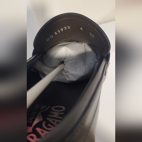 SALVATORE FERRAGAMO SHOES DRIVING LOAFERS LEATHER BRAIDED GANCINI US SZ 6EE NEW - Picture 7 of 11